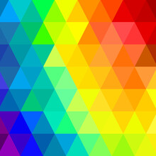Colorful Triangle Base Background Template Composition With Rainbow Style. Vector Ep 8.