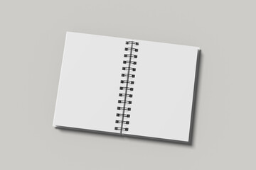 Wall Mural - A5 Spiral Notebook Blank Mockup