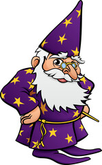 Poster - Wizard Cartoon Character