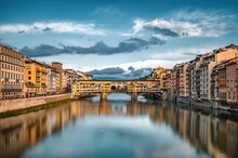 Low-angle View Of Modern Buildings Near The Lake In Florence, Italy