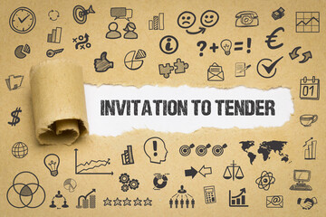 Canvas Print - invitation to tender