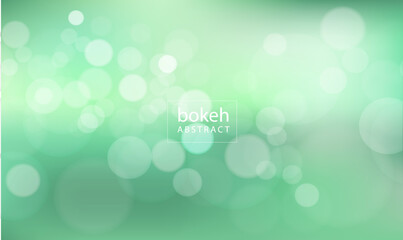 Abstract green background, abstract background with bokeh, Green bokeh