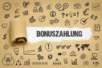 Canvas Print - Bonuszahlung