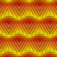 Wall Mural - creative vivid yellow triangular concentric and red colour gradient designs