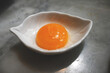 fresh raw organic free range egg yolk 