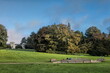 putbus, deutschland - panorama vom schlosspark