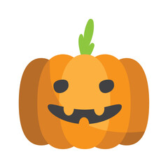 Sticker - scary halloween pumpkin