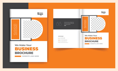 Poster - Professional company brochure cover page annual report book cover business profile design template corporate abstract elegant modern editable text and vector design layout