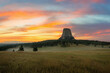 Beautiful Devils Tower Sunrise in Wyoming 