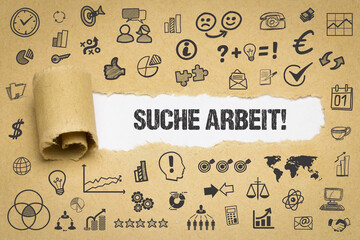 Sticker - suche Arbeit!	