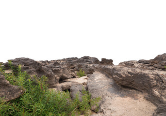 Wall Mural - rock isolated transparency background..