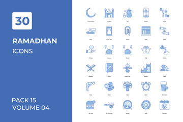 Wall Mural - Ramadhan icons collection. Set contains such Icons as adha, allah, arabic, celebration, more 