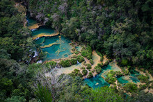 Semuc Champey, Limestone Pools On River Cahabon In The Department Of Alta Verapaz, Guatemala.
