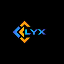 LYX Rectangle Technology Logo Design On Black Background. LYX Creative Initials Letter Logo Concept.
