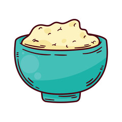 Sticker - bowl with rice