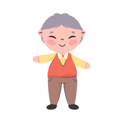 Sticker - korean old man standing