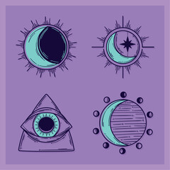 astrology symbols icons