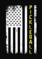 Wall Mural - Pickleball T Shirt Design