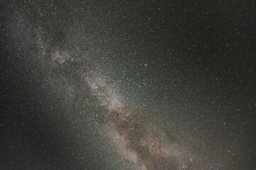 Sticker - Low angle shot of the sky at night with millions of stars