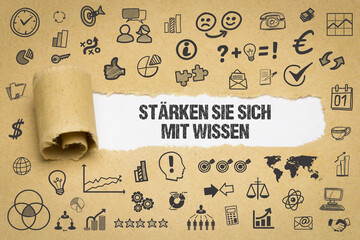 Wall Mural - Stärken Sie sich mit Wissen