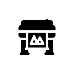 Poster - plotter vector icon. computer component icon solid style. perfect use for logo, presentation, website, and more. simple modern icon design solid style