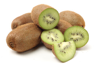 Sticker - fresh long kiwi isolated on white background