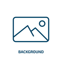 Poster - background icon from geometric figure collection. Thin linear background, label, nature outline icon isolated on white background. Line vector background sign, symbol for web and mobile