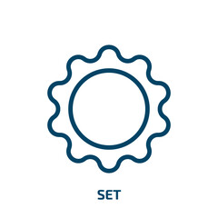 Poster - set icon from tools and utensils collection. Thin linear set, business, internet outline icon isolated on white background. Line vector set sign, symbol for web and mobile