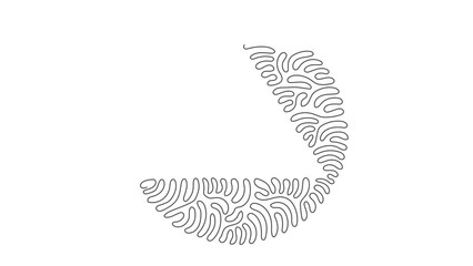 Poster - animated self drawing of continuous line draw triangle icon. flat style. triangle logo icon for web 