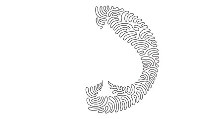 Poster - self drawing animation of single line draw poker cards suit shape. spades suit deck of playing card 