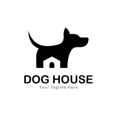 Canvas Print - dog house logo