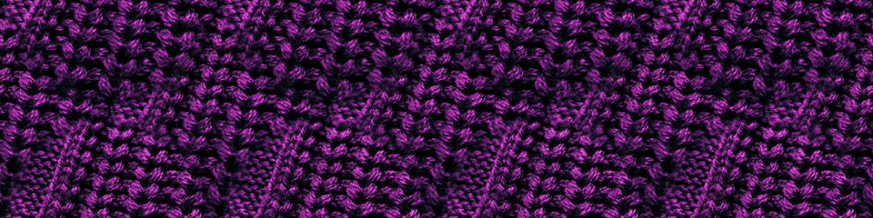 Wall Mural - Knitting Wool Texture. Bright Seamless Macro.