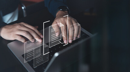 Poster - document management system (dms), documentation database, searching and managing corporate files and