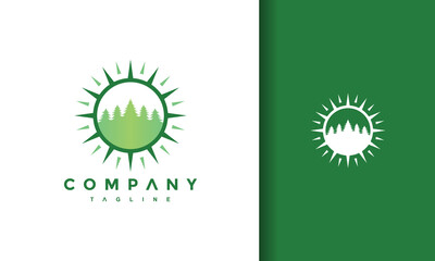 Canvas Print - sun fir logo