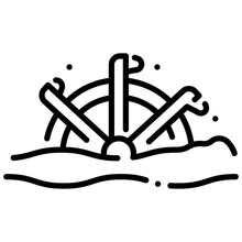 Water Wheel Icon