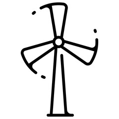 Wall Mural - windmill icon