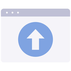 Wall Mural - website upload icon