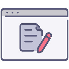 Wall Mural - website document icon