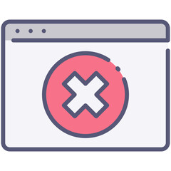 Wall Mural - website error page icon