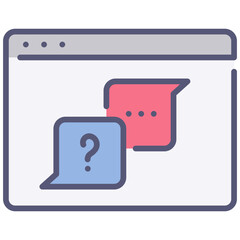 Wall Mural - website consultation icon