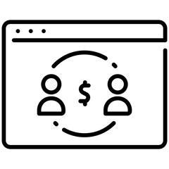 Wall Mural - website online payment icon