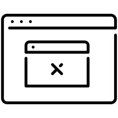 Wall Mural - website popup icon