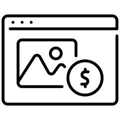 Wall Mural - website stock photo icon