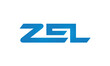 initial letters ZEL linked creative modern monogram lettermark logo design, connected letters typography logo icon vector illustration