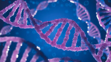 DNA Structure. DNA Biotechnology Science Medicine Genetic Concept. 3D Rendering