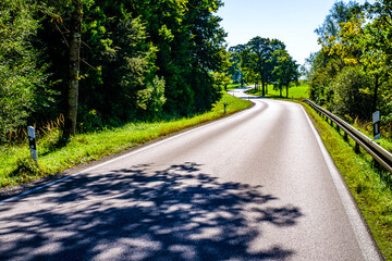 Canvas Print - old country road in austria