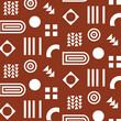 © aleksa_graphic - Vector seamless pattern for design and print. Bright texture in abstract style with elements of geometric shapes for use in business, marketing, fashion, etc.