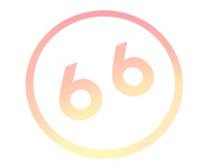 Poster - Colored number or number in a circle from a gradient. Enumeration and numbering.