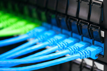 Poster - Internet communication equipment, internet communications concept background