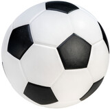 Fototapeta Sport - Soccer ball isolated on white background, Football ball sports equipment on white With png file.